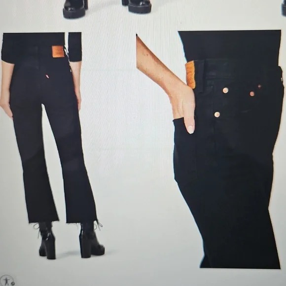 High Rise Black Jeans - Picture 2 of 8